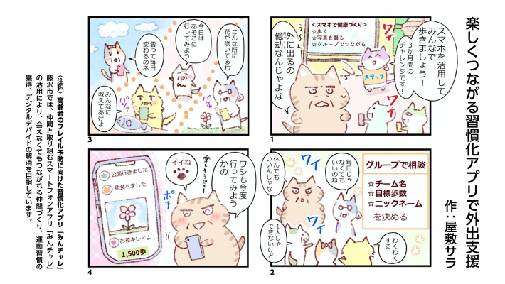 4コマ漫画　７