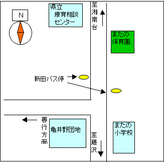 またの保育園の地図です。